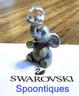 Figurine éléphant de cirque en étain Swarovski Spoontiques 1986, boule de cristal