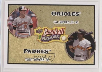 2008 Upper Deck Baseball Heroes Cal Ripken Jr Tony Gwynn #180 HOF - Image 1 of 2