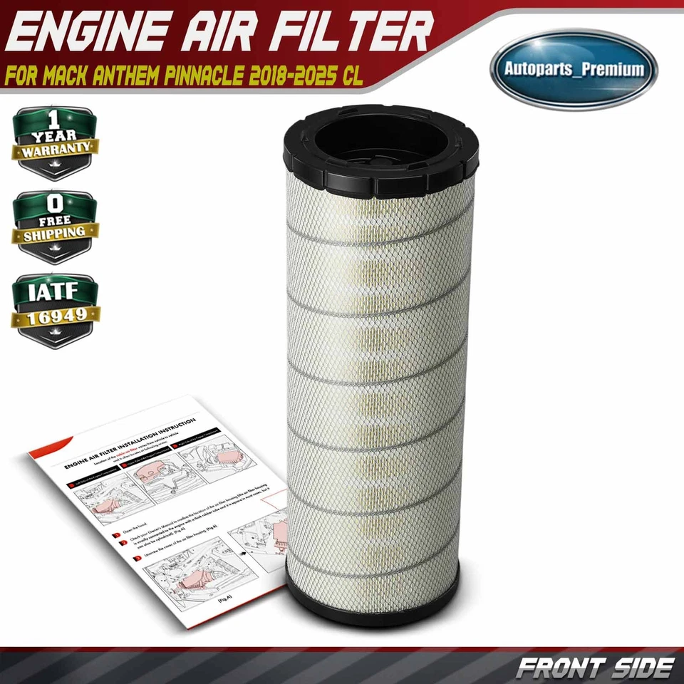 Воздушный фильтр двигателя для Mack Anthem Pinnacle 2018-2025 CL 1991-2007 CXU 25100042 - Изображение 1 из 4