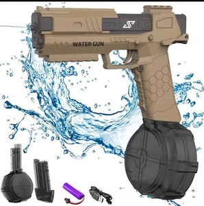 Electric Water Guns for Adults Kids Automatic Water Squirt Pistol 30ft - Picture 1 of 3