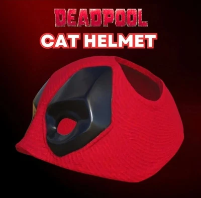 3D-Printed Deadpool Helmet for Cats! - Image 1 of 4