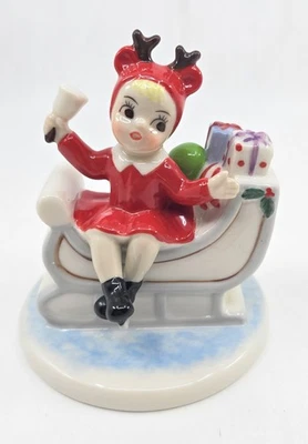 Royal Doulton Sleigh Full of Gifts NF006 Girl Christmas Figurine NEW Opened Box - Image 1 of 4