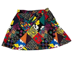Vintage 1990s Head Multicolor Geometric Pleated Athletic Tennis Skirt XS - Bild 1 von 4