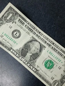 $1 Bill Star Note Low Serial Number Unique Serial Number - Picture 1 of 3