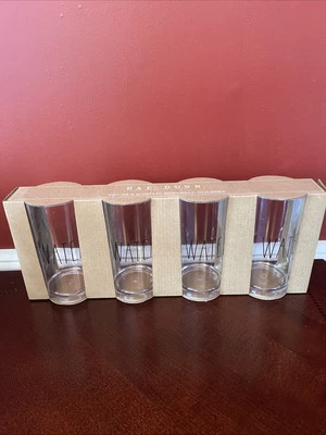 Rae Dunn Acrylic Highball “WATER” Glasses-Set of 4-NWT - Image 1 of 4