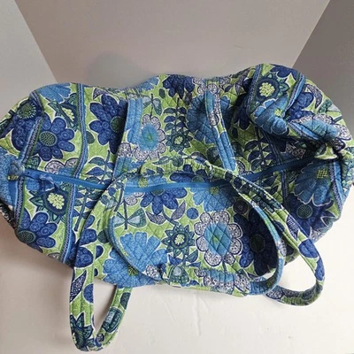 Bolso de Lona Grande Vera Bradley Floral Acolchado Bolso de Viaje Equipaje de Mano Foto 1 de 4
