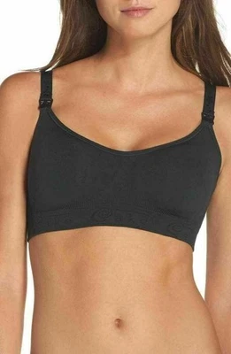 Cake Lingerire 27-8000 Rock Candy Wireless Nursing Bra Sz XL Black - Image 1 of 2