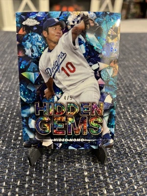 2025 Topps Chrome Hideo Nomo Hidden Gems  SSSP 4/5 Dodgers HG-39 RARE 💎💎 🔥 - Image 1 of 4