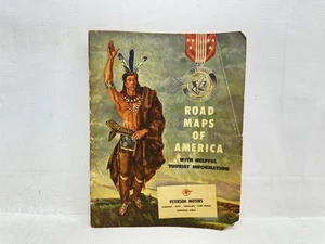 1951 Pontiac ORIGINAL Road Maps of America Atlas - Peterson Motors Cherokee Iowa - Foto 1 di 12