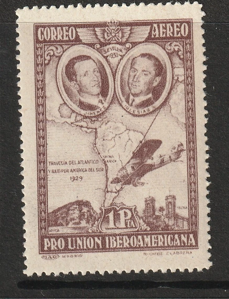 Espanha SC# C55a Perfeito Estado Nunca Dobrado Marrom Violeta - S43718 - Imagem 1 de 1