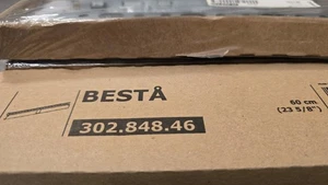 IKEA BESTA Hängeschiene Silber 60cm – Originalverpackt, Neu - Bild 1 von 2