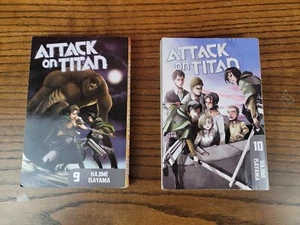 Attack on Titan 9 & 10- Paperback By Isayama, Hajime Good Used Read Condition - Picture 1 of 9