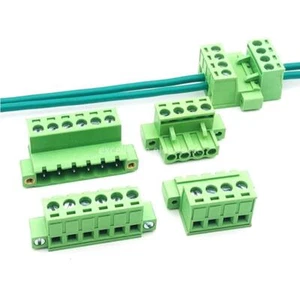 Terminal Block Connectors With Flange 2p 3p 4p 5p 6p 7p 8p 9p 10p 12p 5Sets 2EDG - Picture 1 of 18