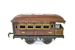 G63T:Vintage Bing O Gauge Pennsylvania Lines Observation Car - Picture 1 of 3