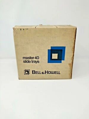Bell & Howell Master Forty Slide Trays Original 6 Slot Box - Image 1 of 3