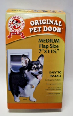 Puerta para mascotas perros gatos solapa mediana 7" x 11" ideal productos para mascotas bloqueo de puerta para perros Foto 1 de 4