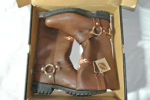 New--Harley Davidson Women Leather Boots Size 8.5 M - Picture 1 of 9