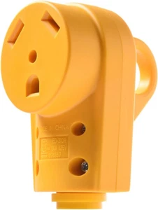 RV 30 Amp Female Plug - Heavy Duty 30 Amp RV Plug Receptacle with Ergonomic Han - Picture 1 of 8