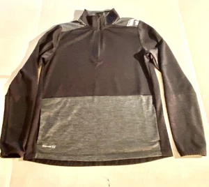 Long Sleeve Top Youth XL 14-16 Gray 1/4 Zip  Dri-Power Lightweight Russell - Picture 1 of 3