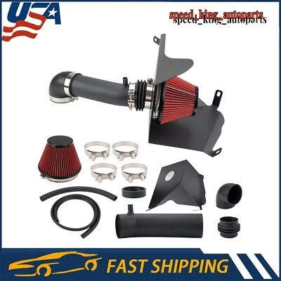 Kit de sistema de admisión de aire frío + protector térmico para 91-01 Jeep Cherokee 4x4/RWD Foto 1 de 4