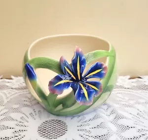 Franz Porcelain Iris Candle Holder Bowl FZ00511 - Picture 1 of 7