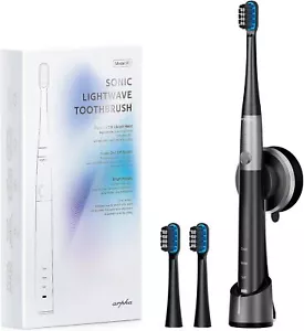 Electric Toothbrush for Adults Wireless Fast Charge 3 Modes 2 Brush Heads Black - Picture 1 of 7