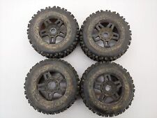 4x Proline Badlands #1178 1/8 Monster Truck Tires & Deep Offset 17mm Hex Wheels