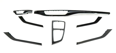 Audi Q7 2019 (4M) tablero puerta consola interior juego de molduras de madera (roble madera rubio) Foto 1 de 4