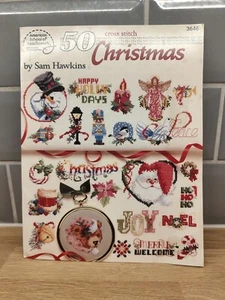 50 libri di Natale punto croce di Sam Hawkins American School of Needlework - Foto 1 di 3