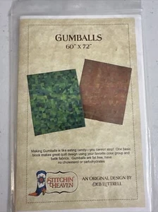 Stitchin’ Heaven Pieced Quilt Pattern GUMBALLS 60”x72” NEW - Picture 1 of 3