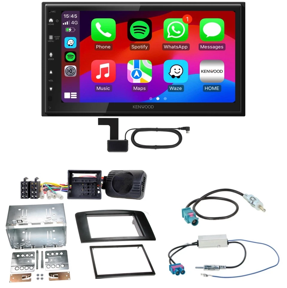 Kenwood DMX6523DABS 2-DIN Autoradio mit Apple CarPlay Android Auto DAB BT