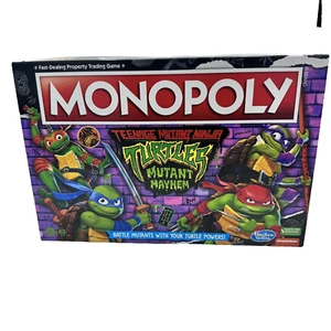 Teenage Mutant Ninja Turtles Mutant Mayhem Monopoly Game Hasbro Nickelodeon tmnt - Picture 1 of 3