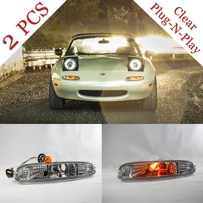 Luces de parachoques delanteras transparentes NA MIATA (par) Mazda MX-5 MX5 Plug N' Play NUEVO Foto 1 de 4