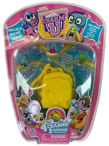 Charm U 4 Charms + Surprise Inside Pink Backpack Kids Collectible Toy Set - Picture 1 of 6