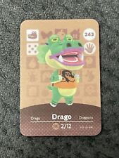 #243 Mini Amiibo Karte Animal Crossing Drago / Frederik Nintendo Switch