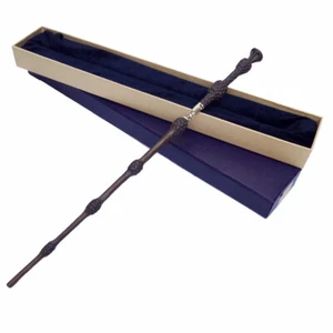 Baguette Wand DUMBLEDORE Métal/résine + Boite + Carte Hogwarts. - Zdjęcie 1 z 7