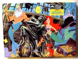 Puzzle da pavimento vintage La Sirenetta Principessa Ariel Under the Sea 63 pezzi - Foto 1 di 4
