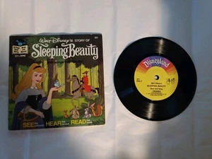 Walt Disney’s Story Of Sleeping Beauty Book with Vinyl Record 33 1/3 RPM #301 - Picture 1 of 2