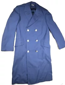 Abrigo largo vintage de 6 botones azul militar de la Fuerza Aérea de los Estados Unidos, talla 35R, ¿lana? - Imagen 1 de 7