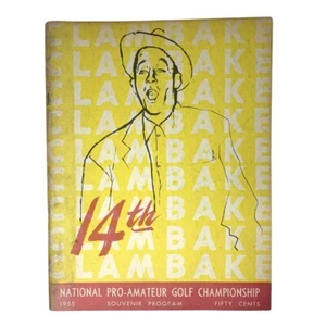 14º Campeonato Nacional de Golf Amateur Profesional 1955 Programa Bing Crosby Clambake - Imagen 1 de 8
