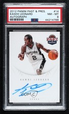 2011-12 Past & Present Redemption Draft Pick Auto Kawhi Leonard #14 PSA 8 Auto