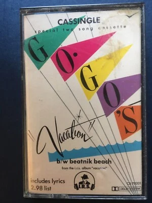Go Go's Vacation Cassingle Single Cassette 80's Beatnik Beach RARE - Image 1 of 4