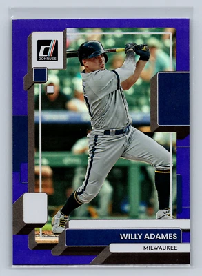2022 Panini Donruss #139 Willy Adames Holo Purple SP - Image 1 of 2