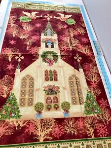 Silent Night Cathedral - Cotton Fabric Panel by Paintbrush Studio - Picture 1 of 3