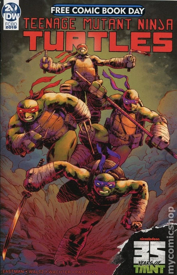 Teenage Mutant Ninja Turtles FCBD 2019 FN Stock Image - Image 1 of 1