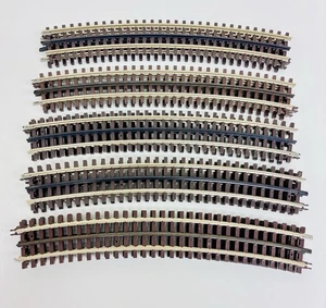 Atlas #6062 O72 Nickel Silver Full Curve Track w/ Brown Ties Lot of (10) - Picture 1 of 7