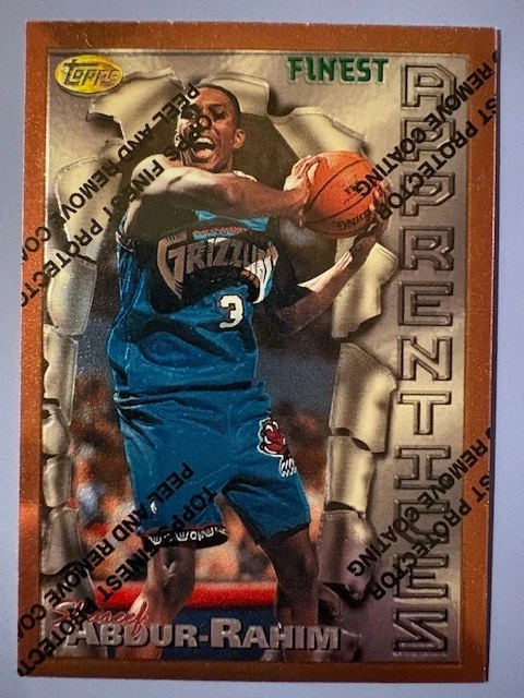 1996-97 Shareef Abdur-Rahim Topps Finest Apprentices w/Coating - Image 1 of 2
