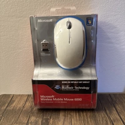 Microsoft BlueTrack Wireless Mobile Mouse 6000 Model 1383 1447 NEW SEALED - Image 1 of 4