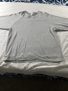 Top de mujer Zenana manga larga gris talla 2X 100 % algodón usado en excelente estado - Imagen 1 de 9