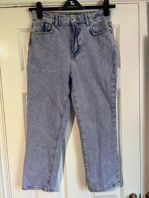 George SKYE Straight Leg Cropped Jeans Light Blue Women’s UK Size 12. - Image 1 of 4